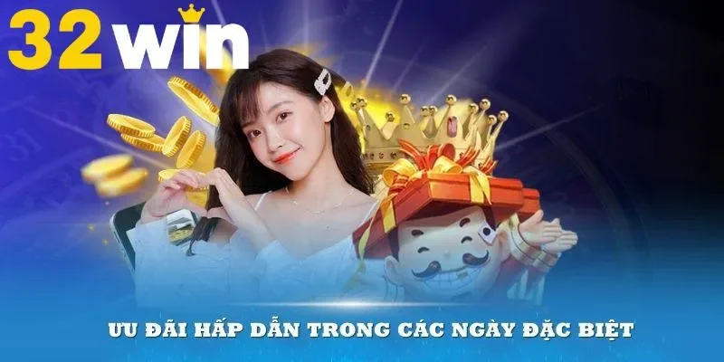 Sự kiện cơn mưa lì xì với mức thưởng hấp dẫn chỉ có tại 32win
